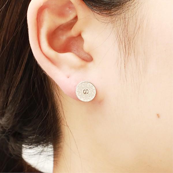 GUCCI 《P6倍_2日10:59迄》グッチ レディース ピアス ホワイトゴールド 