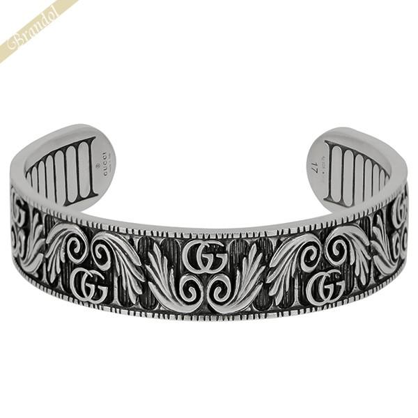 GUCCI（グッチ） メンズ レディース バングル ダブルG リーフモチーフ