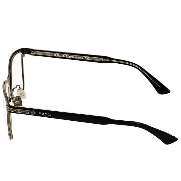 GUCCI（グッチ） メンズ メガネフレーム スクエア型 ブラック GG0070O