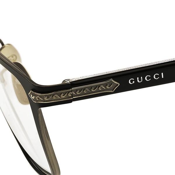 GUCCI（グッチ） メンズ メガネフレーム スクエア型 ブラック GG0070O