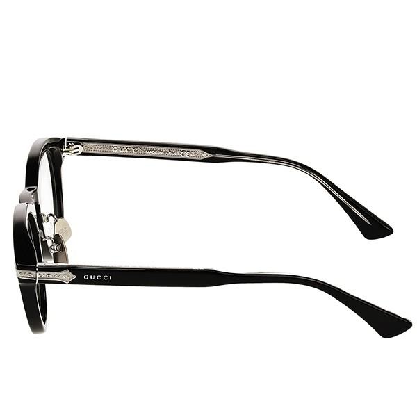 GUCCI グッチ メンズ メガネフレーム ラウンド型 ブラック GG0071O-001 