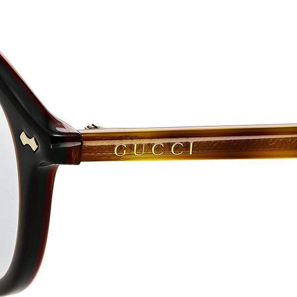 《ポイント6倍》グッチ GUCCI レディース メガネフレーム ボストン型 セルフレーム マーブル柄 ブラウン GG0192OA-004｜brandol-s｜04