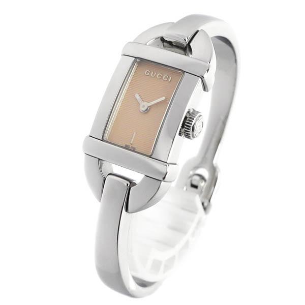 グッチ GUCCI 腕時計 レディース バンブー バングルウォッチ ベージュ