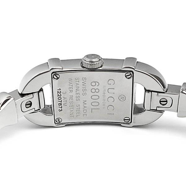 GUCCI グッチ 腕時計 レディース 6800 バングルウォッチ ホワイト