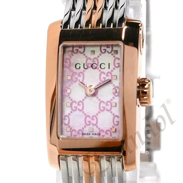 GUCCI 腕時計 レディース ピンクシェル 6800L 美品 電池切れ 箱付き