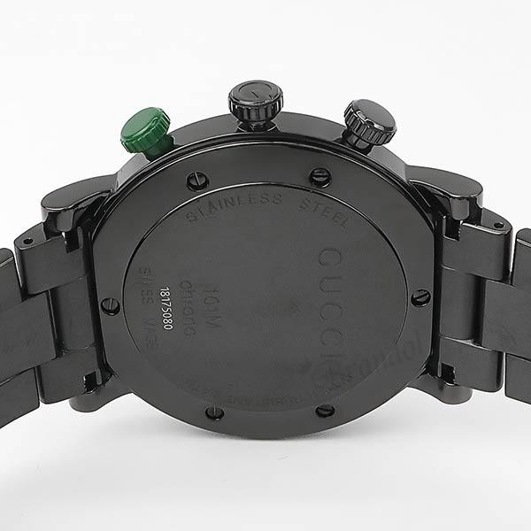 GUCCI 腕時計　黒 Amazon.co.jp: [グッチ]GUCCI 腕時計 101M ブラック PVD クロノグラフ