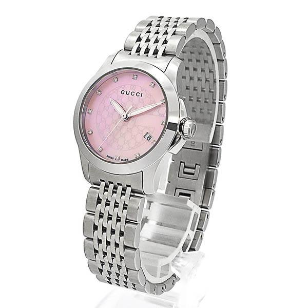GUCCI グッチ 腕時計 レディース Gタイムレス 27mm ピンクシェル