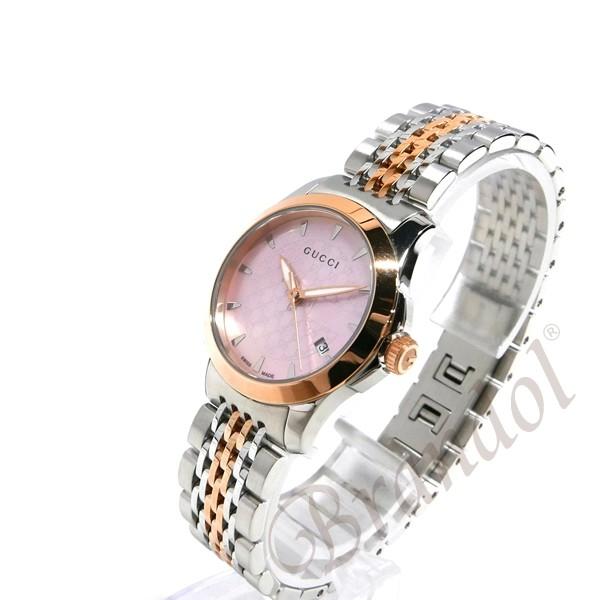 GUCCI グッチ 腕時計 レディース Gタイムレス 27mm ピンクシェル 