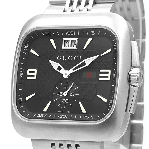 GUCCI（グッチ） 腕時計 メンズ クーペ Coupe 44mm ブラック シルバー 