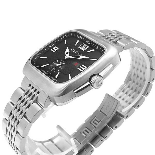 GUCCI（グッチ） 腕時計 メンズ クーペ Coupe 44mm ブラック シルバー