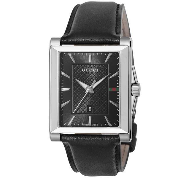 GUCCI（グッチ） 腕時計 メンズ Gタイムレス スクエア ブラック