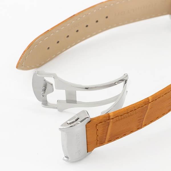 ハミルトン HAMILTON 腕時計 メンズ ジャズマスター オート クロノ 42mm 自動巻き ホワイト ライトブラウン H32586511【最大1000円クーポン】の画像