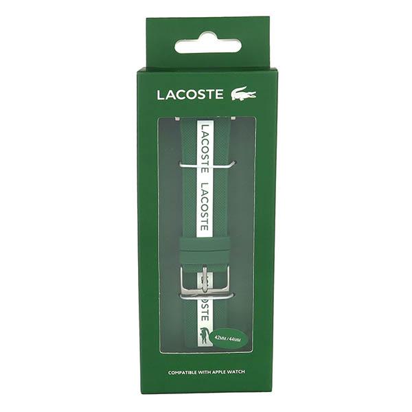 ラコステ LACOSTE アップルウォッチ バンド 交換用 替えベルト ラバー 42mm 44mm 45mm 対応 グリーン ホワイト 2050005 ◇｜brandol-s｜05