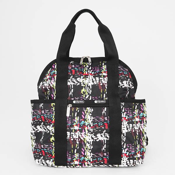 《ポイント最大15%》レスポートサック LeSportsac バックパック レディース 2way トートバッグ DOUBLE TROUBLE チェック ブラック系 2442 E474｜brandol-s｜02