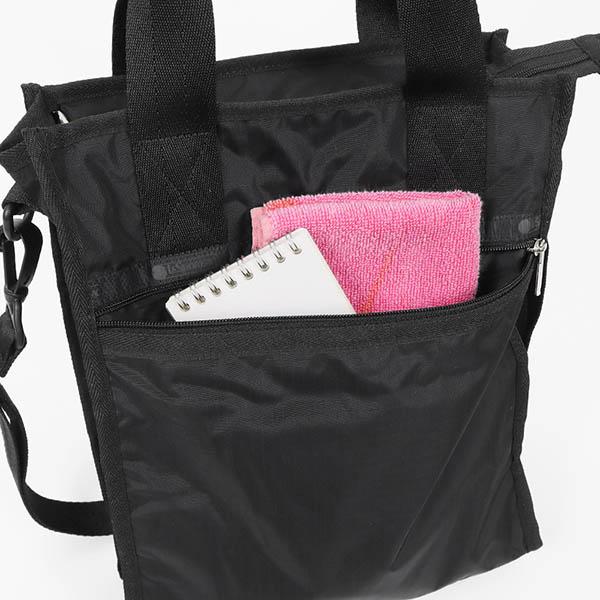 レスポートサック LeSportsac トートバッグ レディース SMALL N/S TOTE 2way ショルダーバッグ 無地 ブラック 3538 5982｜brandol-s｜08