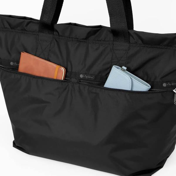 レスポートサック LeSportsac トートバッグ レディース CARLIN ZIP TOP TOTE BAG 無地 ブラック 3688 R086【最大2000円クーポン】の画像