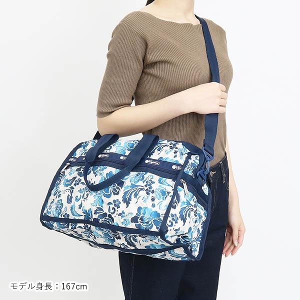 レスポートサック LeSportsac ボストンバッグ レディース DELUXE MED WEEKENDER 花柄 ブルー ホワイト系 4318 E478｜brandol-s｜12