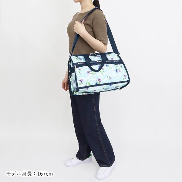 レスポートサック LeSportsac ボストンバッグ レディース DELUXE MED WEEKENDER 花柄 ライトブルー系 4318 G823｜brandol-s｜11