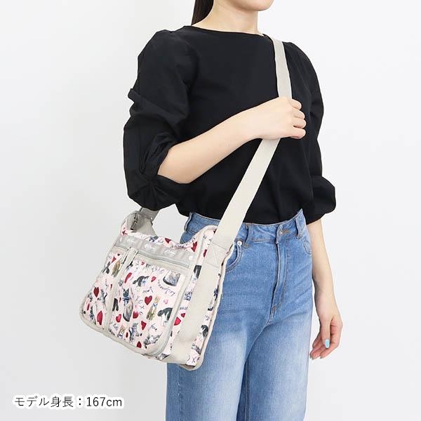 レスポートサック LeSportsac ショルダーバッグ レディース DELUXE EVERYDAY BAG キャット柄 猫 ライトピンク 7507 E479｜brandol-s｜12