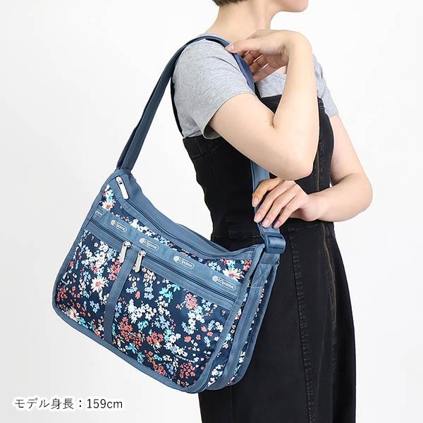 【レスポートサック】フラワー花柄ショルダーバッグ2wayハンドバッグ グレー×青 楽天市場】花柄（ブランドレスポートサック）（レディースバッグ