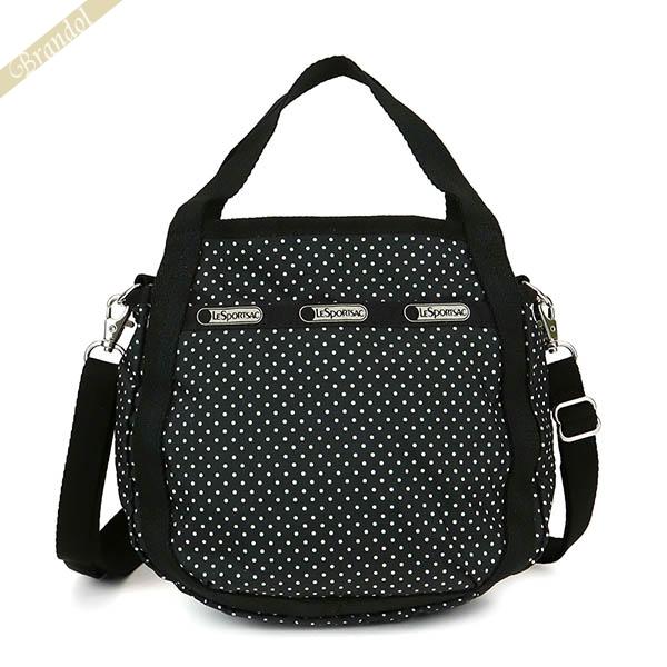 レスポートサック LeSportsac ショルダーバッグ レディース SMALL JENNI 2way トート 水玉 ドット柄 ブラック