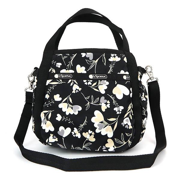 《ポイント5倍》レスポートサック LeSportsac ショルダーバッグ レディース SMALL JENNI 2way トート ハート 花柄 ブラック系 8056 F534｜brandol-s｜02