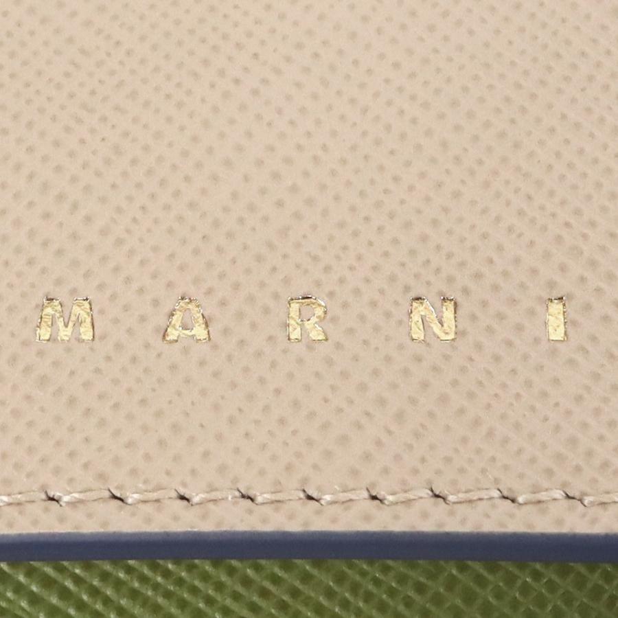 マルニ MARNI キーケース レディース マルチカラー レザー ベージュ グリーン マルチ PCMO0017U1 LV520 Z438B｜brandol-s｜06