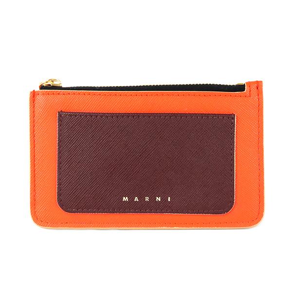 マルニ MARNI レディース 小銭入れ サフィアーノレザー フラグメントケース ボルドー マルチ PFMO0025U1 LV520 Z370C｜brandol-s｜02