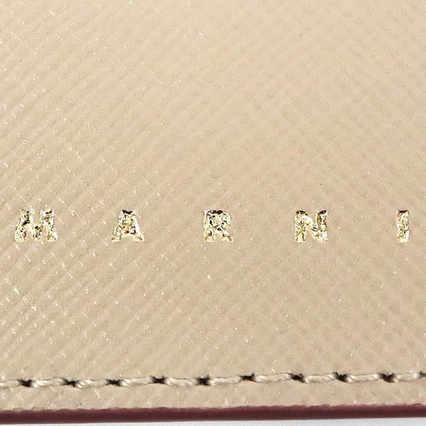 マルニ MARNI カードケース レディース メンズ レザー クレジットカードケース ベージュ PFMOQ04U07 LV520 Z433O【MAX2000円クーポン】_4