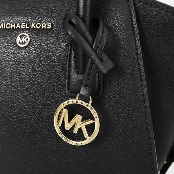 《ポイント9倍》マイケルコース MICHAEL KORS ショルダーバッグ レディース 2way ミニトートバッグ ロゴ レザー ブラック  30H1G4VS5L 001