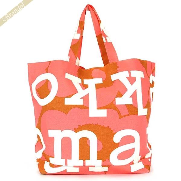 マリメッコ marimekko トートバッグ レディース ウニッコ ロゴ ラージ トート ピンク系 マルチ 091011 820【最大1000円 クーポン】
