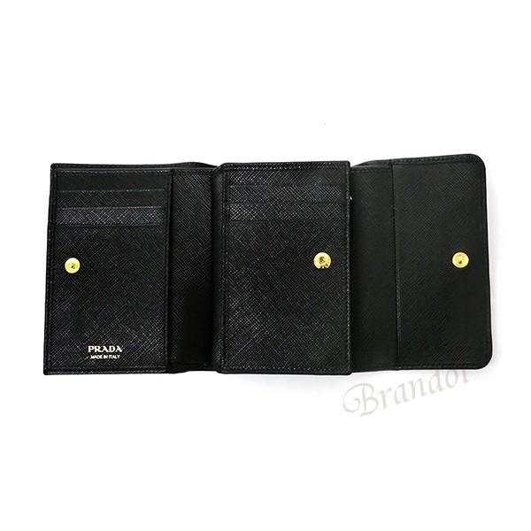 PRADA プラダ レディース 三つ折り財布 レザー ミニ財布 PRADA プラダ レディース 三つ折り財布 レザー ミニ財布