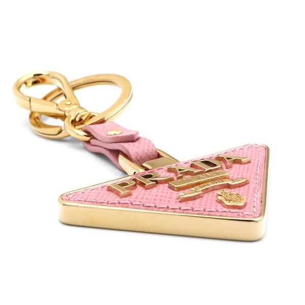 PRADA キーリング 1PP128 053 F0442【ランク：A】 PRADA プラダ キーリング レディース 三角ロゴ メタル