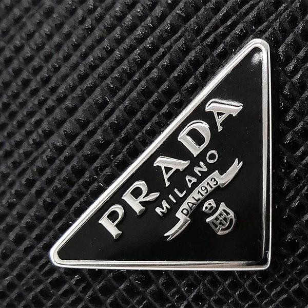 プラダ PRADA メンズ 三つ折り財布 レザー コンパクトウォレット ブラック 2MH021 QHH F0002｜brandol-s｜06