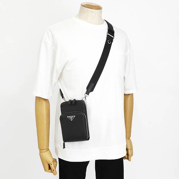PRADA プラダ ショルダーバッグ メンズ レディース 縦型 レザー PRADA プラダ ショルダーバッグ メンズ レディース 縦型 レザー