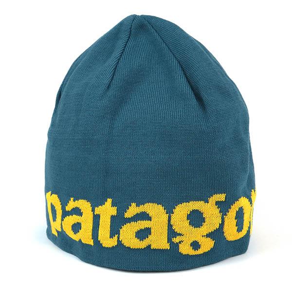 パタゴニア Patagonia ニットキャップ ニット帽 BEANIE HAT ビーニー ブルーグリーン 28860 LOGO BELWE KNIT/WAVY BLUE｜brandol-s｜03