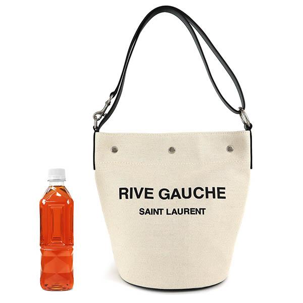 サンローラン SAINT LAURENT ショルダーバッグ RIVE GAUCHE バケットバッグ ナチュラル ブラック 669299 FAAAZ 9024｜brandol-s｜15