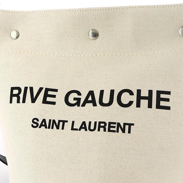 サンローラン SAINT LAURENT ショルダーバッグ RIVE GAUCHE バケットバッグ ナチュラル ブラック 669299 FAAAZ 9024｜brandol-s｜06