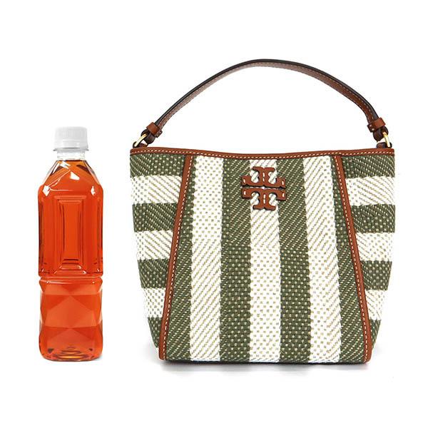 トリーバーチ TORY BURCH ショルダーバッグ レディース ストライプ 2way トートバッグ アイボリー カーキ 135655 960｜brandol-s｜09