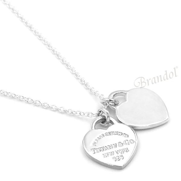 リターントゥティファニー ダブルハートネックレス シルバー×ルベドメタル TIFFANY&Co.（ティファニー） Tiffany レディース ネックレス リターン