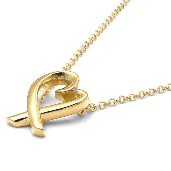 ティファニー Tiffany ネックレス レディース ラビング ハート ペンダント K18 ゴールド 34595771【最大1000円クーポン】の画像