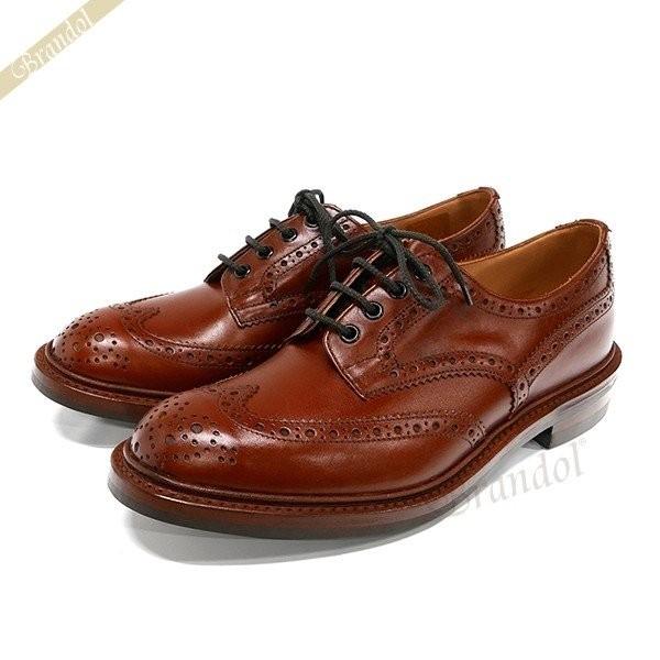 トリッカーズ Tricker's メンズ ビジネスシューズ バートン BOURTON 本革 ブローグシューズ マロンアンティーク 5633