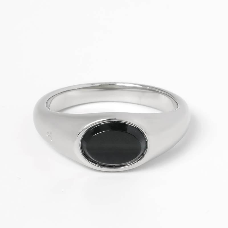 トムウッド TOMWOOD リング 指輪 メンズ レディース Joe Ring ブルーホークアイ・ストーン シルバー Silver925 101222【最大2000円クーポン】の画像