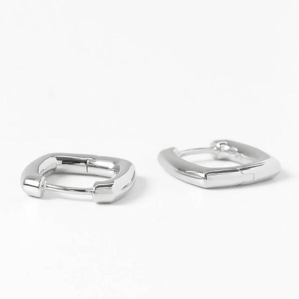 トムウッド TOMWOOD ピアス メンズ レディース Frame Hoops Small スクエア フープ シルバー 101533【最大2000円クーポン】の画像