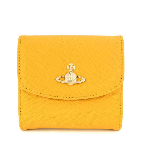 ヴィヴィアンウエストウッド Vivienne Westwood 二つ折り財布 オーブ イエロー シルバー 51150003 SAFF E401 YELLOW｜brandol-s｜02