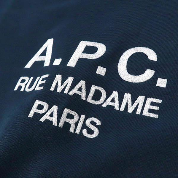 【美品】A.P.C. アーペーセー スウェット トレーナー 青 レディース S A.P.C. アーペーセー レディース スウェット ロゴ 長袖