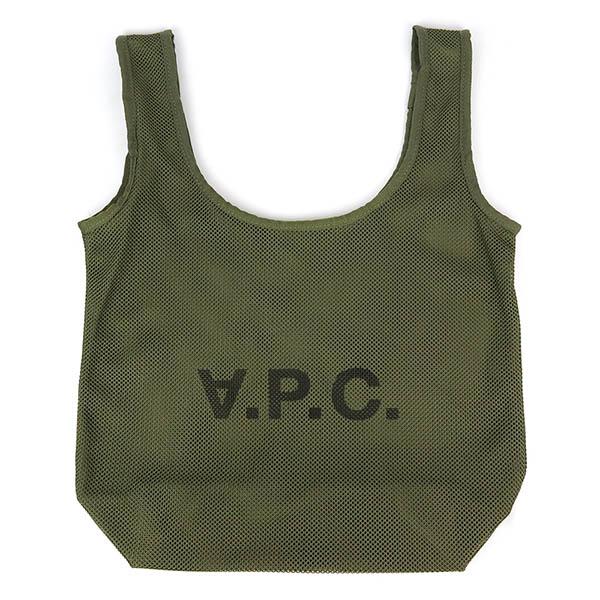 A.P.C. アーペーセー エコバッグ メッシュ ロゴ ショッピング
