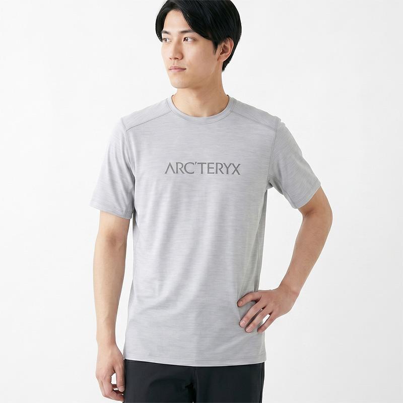 アークテリクス Tシャツ ARC’TERYX 半袖 イオニア メリノウール アークワード ロゴ ショートスリーブ S/M/L/XLサイズ ライトグレー X000007733 | ARC'TERYX
