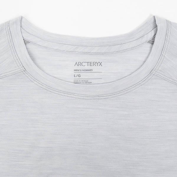 アークテリクス Tシャツ ARC’TERYX 半袖 イオニア メリノウール アークワード ロゴ ショートスリーブ S/M/L/XLサイズ ライトグレー X000007733 | ARC'TERYX | 04