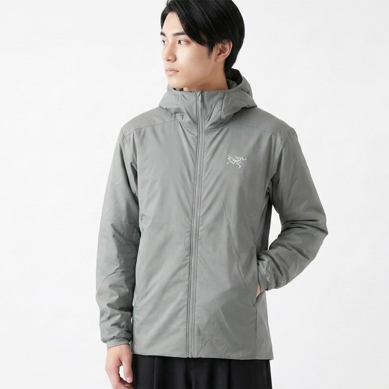 アークテリクス Atom LT Hoody ナイロンジャケット Sサイズ グレー ARC'TERYX（アークテリクス） アトムフーディ ARC'TERYX 薄手 中綿入り